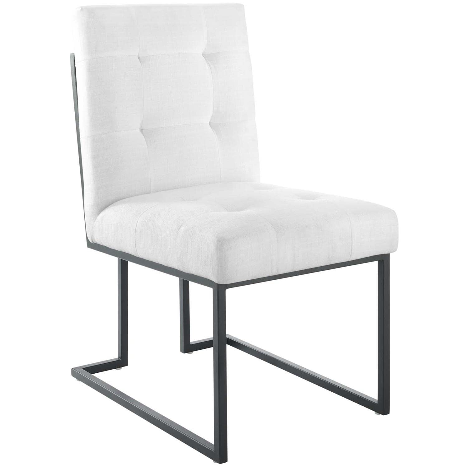 home office desk chairs | CasaFoyer Privy Dining Chair Set of 2 | Contemporary Design | Polyester Upholstery | Matte Black Stainless Steel Base | Comfortable & Durable | No Assembly Required | casafoyer.myshopify.com