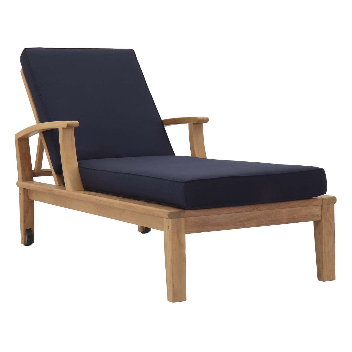executive chairs | CasaFoyer Marina Teak Wood Outdoor Patio Single Chaise Lounge Chair | Luxury & Comfort | All-Weather Cushions | Assembly Required | casafoyer.myshopify.com