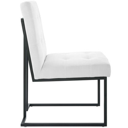 barstools | CasaFoyer Privy Black Stainless Steel Dining Chair | Glamorous Art Deco Design | Contemporary Upholstery | Sleek Matte Black Base | Supports up to 331 lbs | casafoyer.myshopify.com