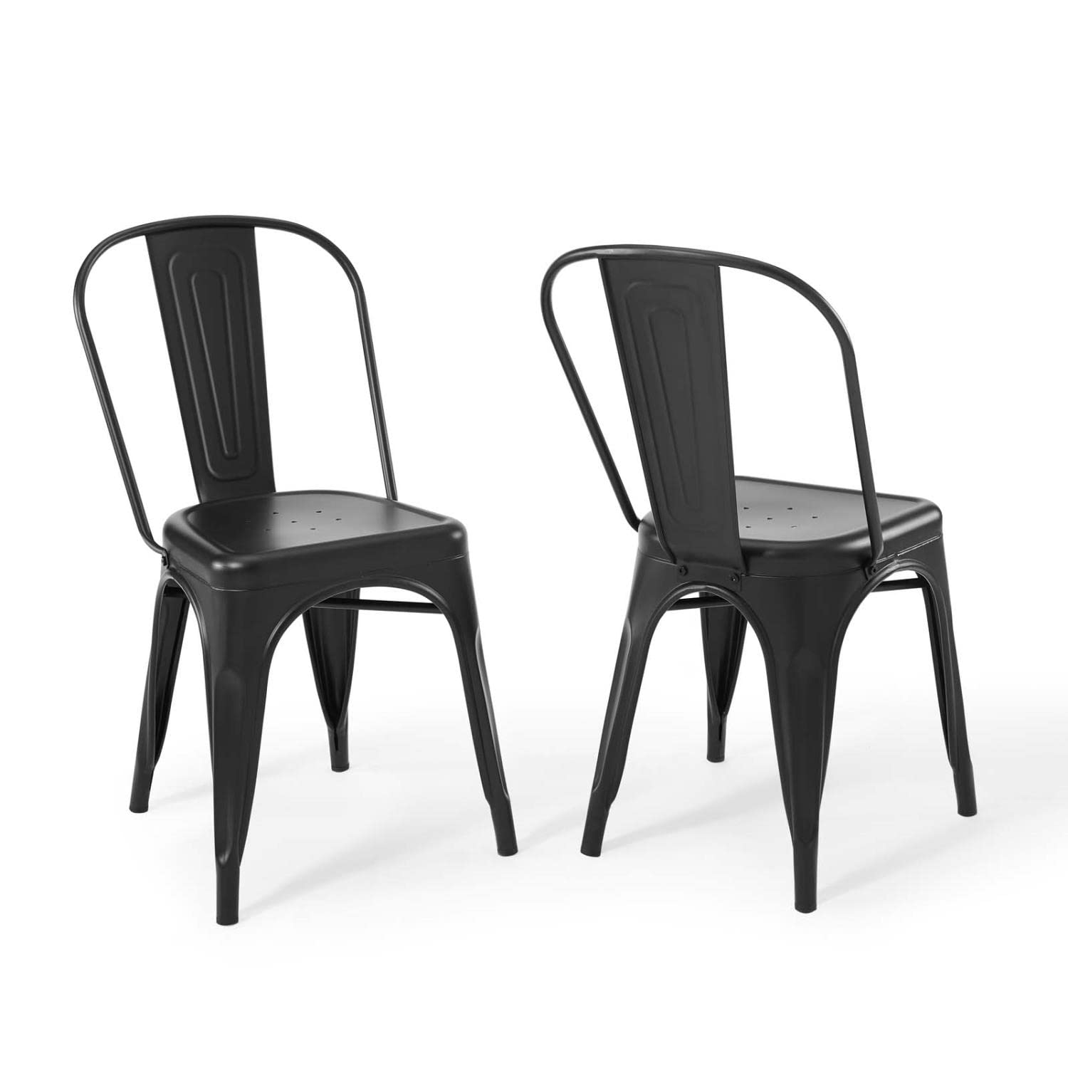 home office desk chairs | CasaFoyer Promenade Bistro Dining Side Chair Set of 2 | Elegant Steel Finish | Classic Bistro Charm | Non-Marking Foot Caps | Sleek Modern Design | casafoyer.myshopify.com