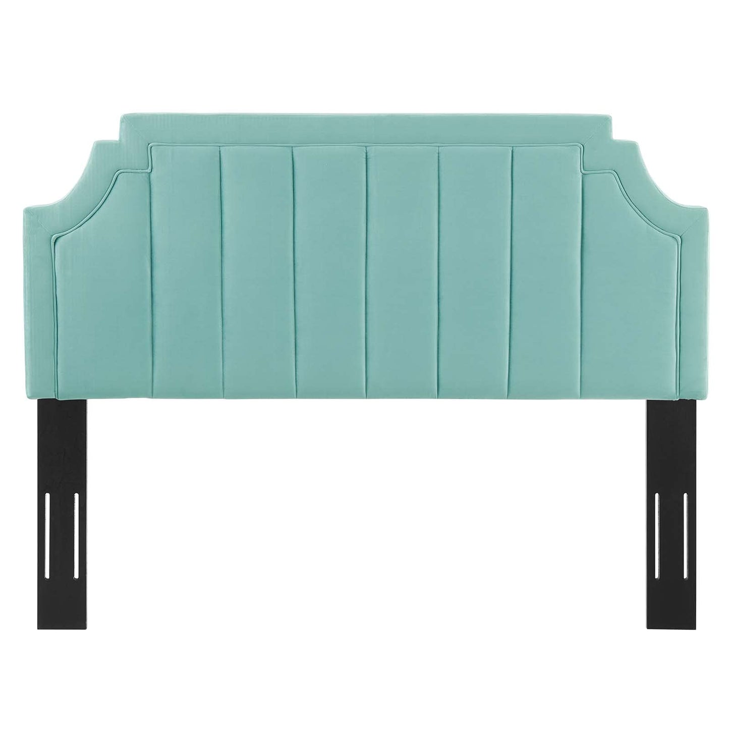 headboards | CasaFoyer Alyona Channel Tufted Performance Velvet King/California King Headboard | Glam Deco Style | Vintage Modern Elegance | Soft Stain-Resistant Velvet | Adjustable Fit | Easy Assembly | casafoyer.myshopify.com