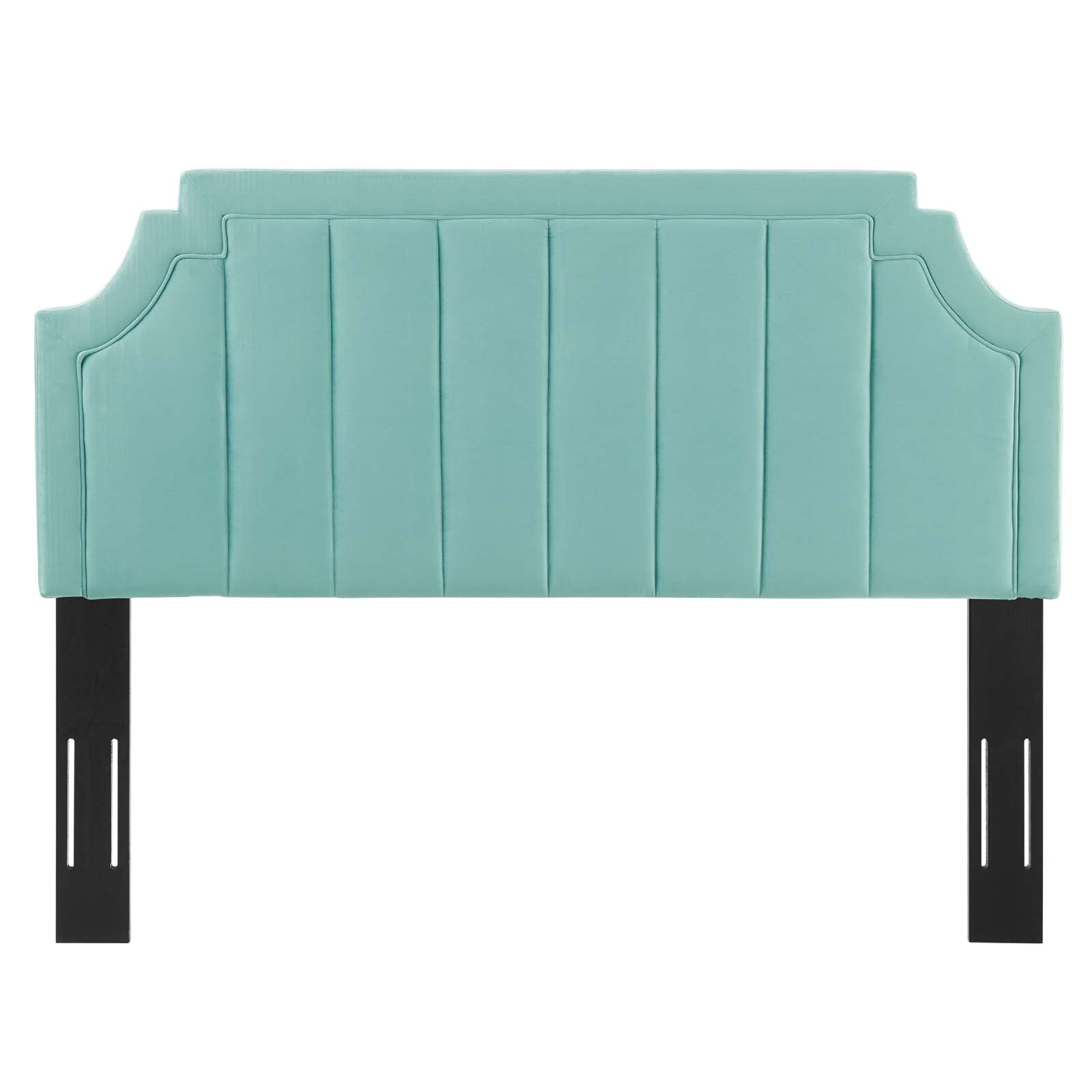 headboards | CasaFoyer Alyona Channel Tufted Performance Velvet King/California King Headboard | Glam Deco Style | Vintage Modern Elegance | Soft Stain-Resistant Velvet | Adjustable Fit | Easy Assembly | casafoyer.myshopify.com
