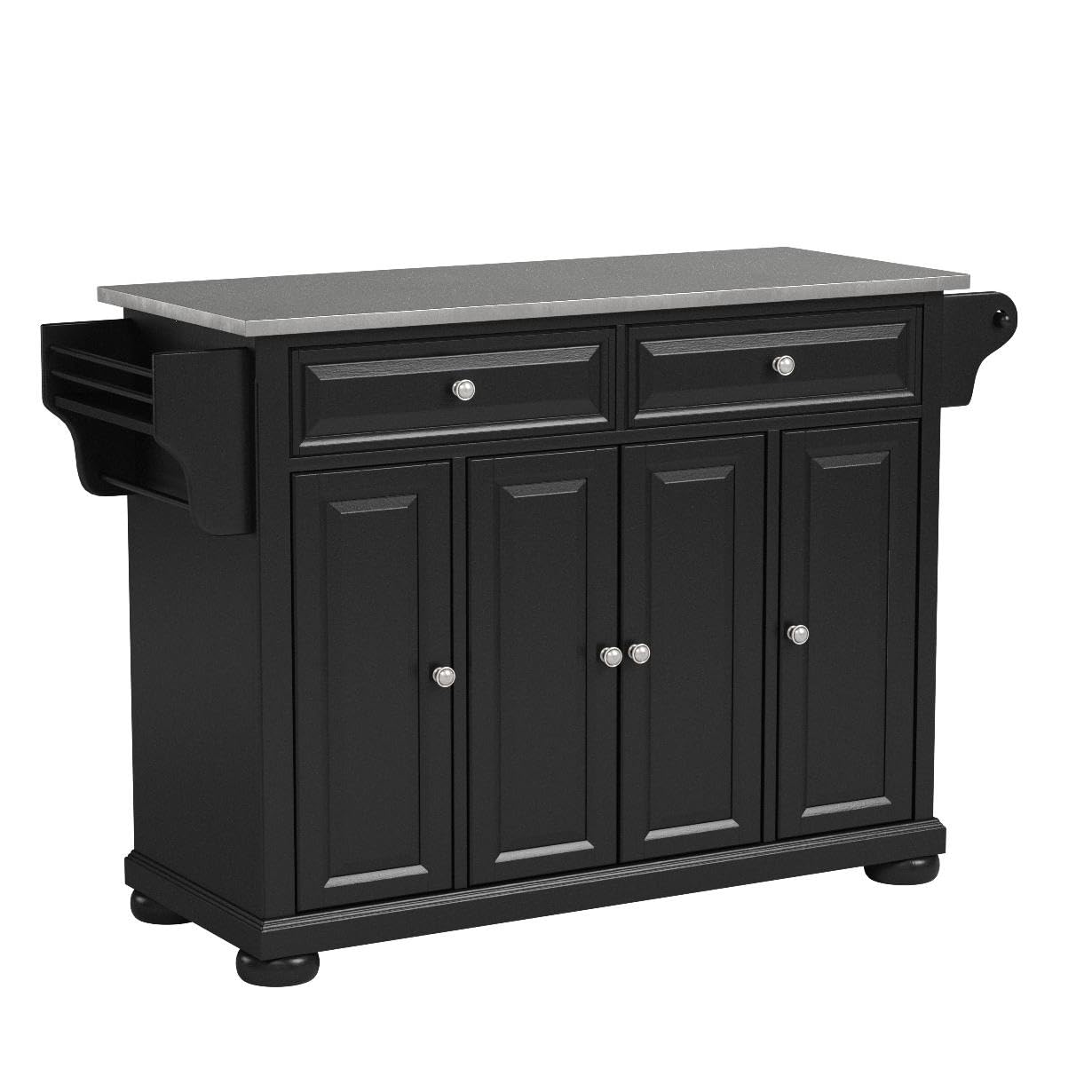 Kitchen Storage | Durable Hardwood Kitchen Island | Elegant Raised Panel Doors | Ample Storage Space | casafoyer.myshopify.com