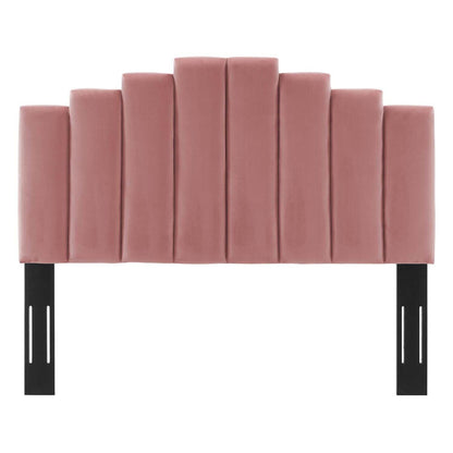 Bed | CasaFoyer Noelle Performance Velvet Twin Headboard | Glamorous Art Deco Style | Soft & Durable Upholstery | Adjustable Height | Cozy Foam Padding | casafoyer.myshopify.com