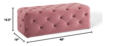 ottomans | CasaFoyer Amour 48 Tufted Button Entryway Bench | Plush Stain-Resistant Velvet | Comfortable Seating | Stylish & Practical | Supports 500 lbs | casafoyer.myshopify.com