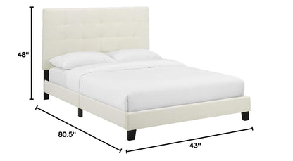 Bed | CasaFoyer Melanie Twin Platform Bed | Sleek Design | Button Tufting | Stain-Resistant Velvet | Wood Slat Support | 800 lbs Weight Capacity | casafoyer.myshopify.com