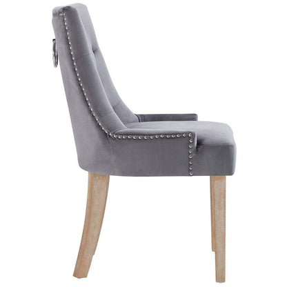 home office desk chairs | CasaFoyer Pose Performance Velvet Dining Chair Set | Modern Farmhouse Style | Tufting | Nailhead Trim | Stain-Resistant Velvet Upholstery | Natural Wood Legs | Set of 2 | casafoyer.myshopify.com