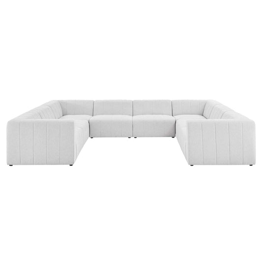 sofas | CasaFoyer Bartlett Upholstered Fabric 8-Piece Sectional Sofa | Cozy & Inviting | Tufted Design | Foam Cushions | Solid Wood Frame | Ivory | casafoyer.myshopify.com