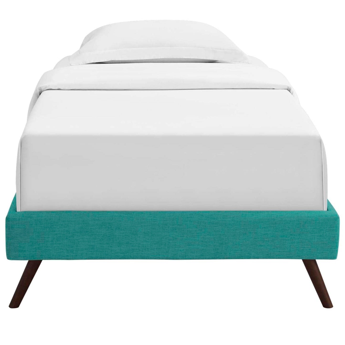 Bed | CasaFoyer Loryn Platform Bed | Solid Wood Frame | Polyester Upholstery | Wooden Slat Support | Memory Foam Compatible | Stylish Headboard Options | casafoyer.myshopify.com