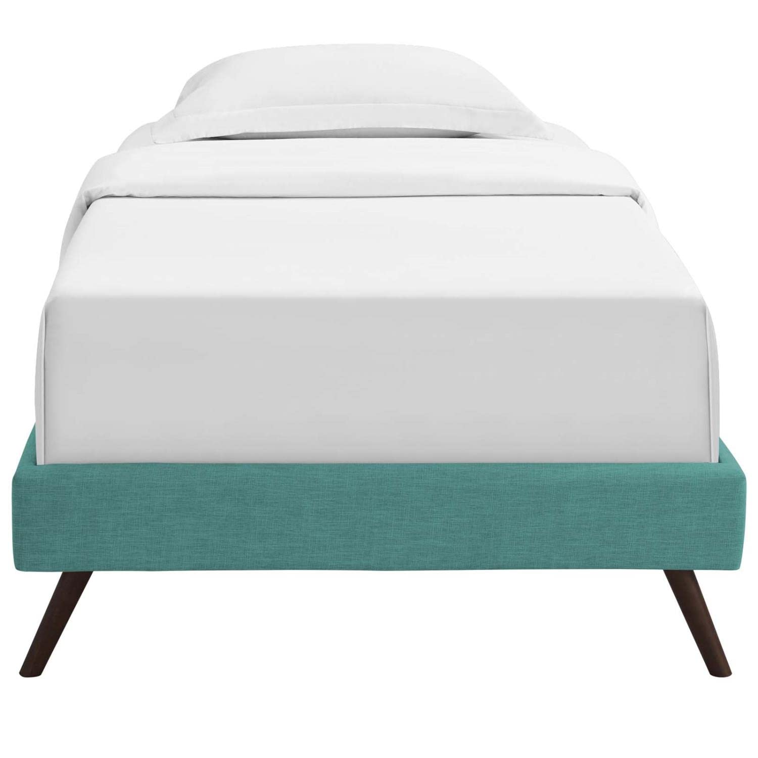 Bed | CasaFoyer Loryn Platform Bed | Solid Wood Frame | Polyester Upholstery | Wooden Slat Support | Memory Foam Compatible | Stylish Headboard Options | casafoyer.myshopify.com