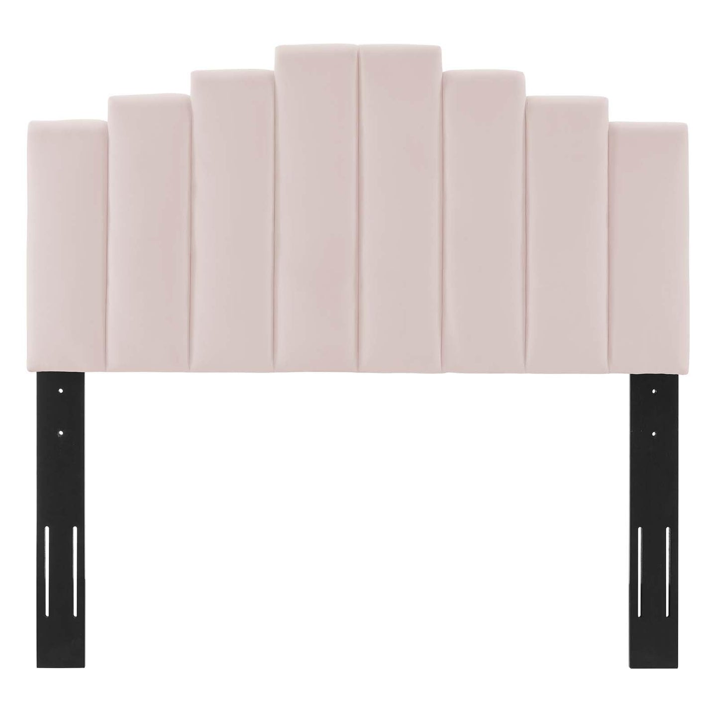 headboards | CasaFoyer Noelle Performance Velvet King/California King Headboard | Opulent Art Deco Style | Stain-Resistant Fabric | Adjustable Height | Pink | casafoyer.myshopify.com
