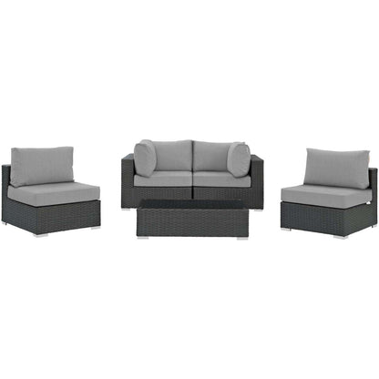 kitchen and dining room sets | CasaFoyer Sojourn Outdoor Patio Furniture Set | Sunbrella Cushions | Synthetic Rattan | UV Protection | Aluminum Frame | Coffee Table, Chairs, Corners | casafoyer.myshopify.com