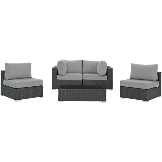 kitchen and dining room sets | CasaFoyer Sojourn Outdoor Patio Furniture Set | Sunbrella Cushions | Synthetic Rattan | UV Protection | Aluminum Frame | Coffee Table, Chairs, Corners | casafoyer.myshopify.com