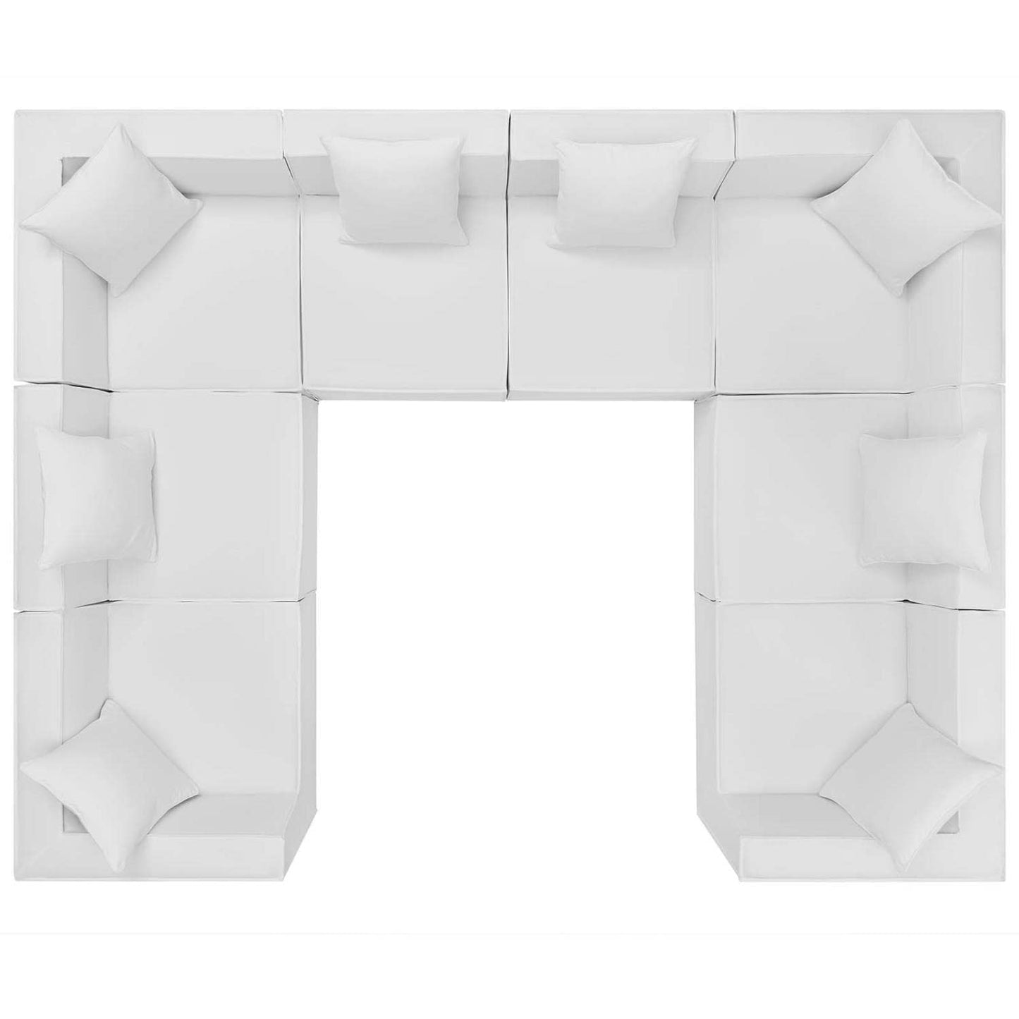 executive chairs | CasaFoyer Outdoor Patio Saybrook Upholstered 8-Piece Sectional Sofa | Comfortable & Contemporary Design | All-Weather & UV-Resistant | Durable Aluminum Frame | Ideal for Outdoor Gatherings | White | casafoyer.myshopify.com