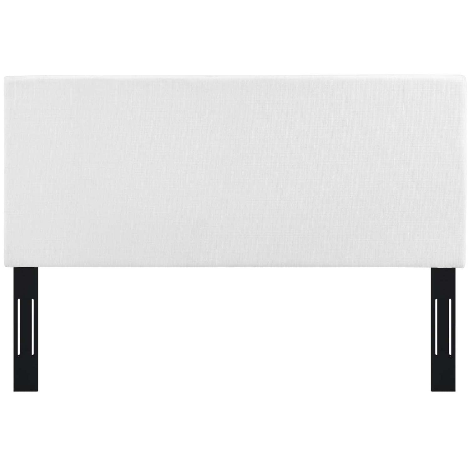 headboards | CasaFoyer Luxurious Tranquil Claire King & Cali/California King Headboard | Linen Fabric Upholstery | Sturdy Frame | Black-Stained Wood Legs | Customizable Height | Optimal Support | Luxury Touch | casafoyer.myshopify.com