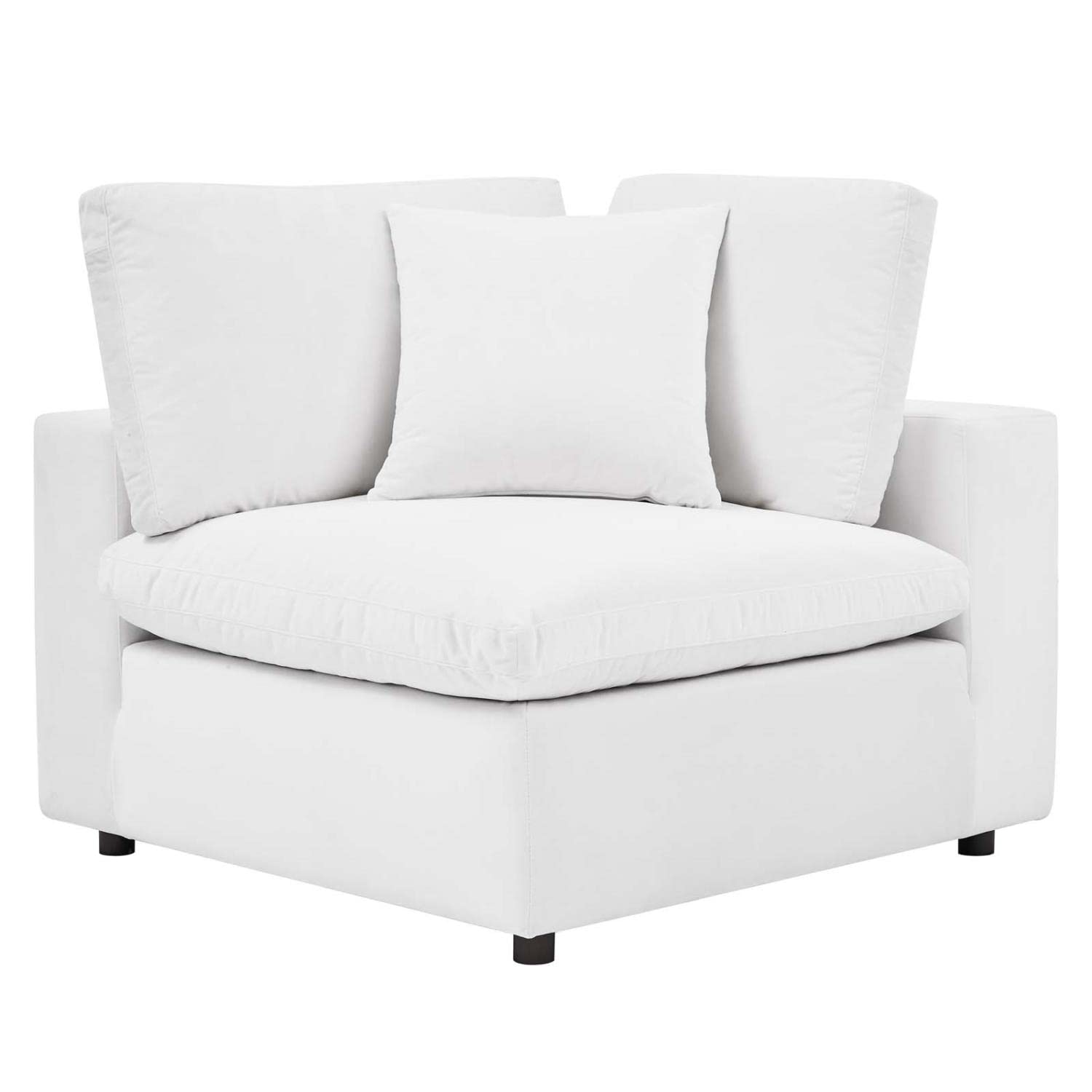 sofas | CasaFoyer Commix | Luxurious Sectional Sofa | Stain-Resistant Velvet | Solid Wood Construction | Foam Padded Cushions | 5-Piece Set | White | casafoyer.myshopify.com