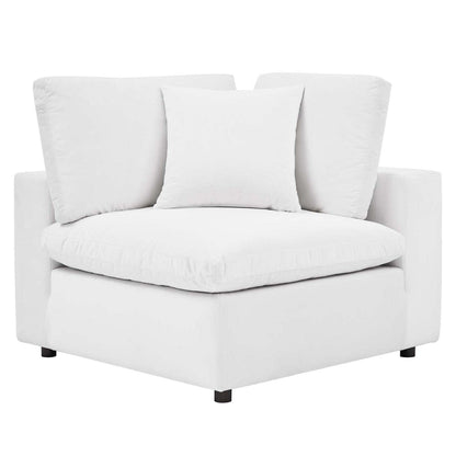 sofas | CasaFoyer Commix | Luxurious Sectional Sofa | Stain-Resistant Velvet | Solid Wood Construction | Foam Padded Cushions | 5-Piece Set | White | casafoyer.myshopify.com