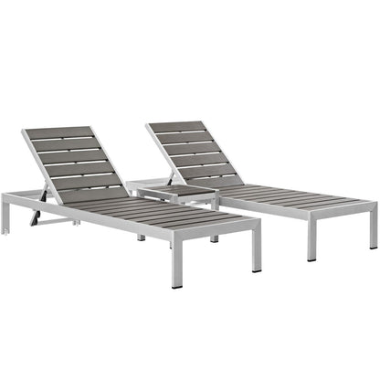 executive chairs | CasaFoyer Shore Outdoor Patio Sun Lounger Set | Sleek Aluminum Furniture | Gray Shades | Easy Assembly | Clear Wheels | Non-Marking Foot Caps | 2 Loungers & 1 Side Table | casafoyer.myshopify.com