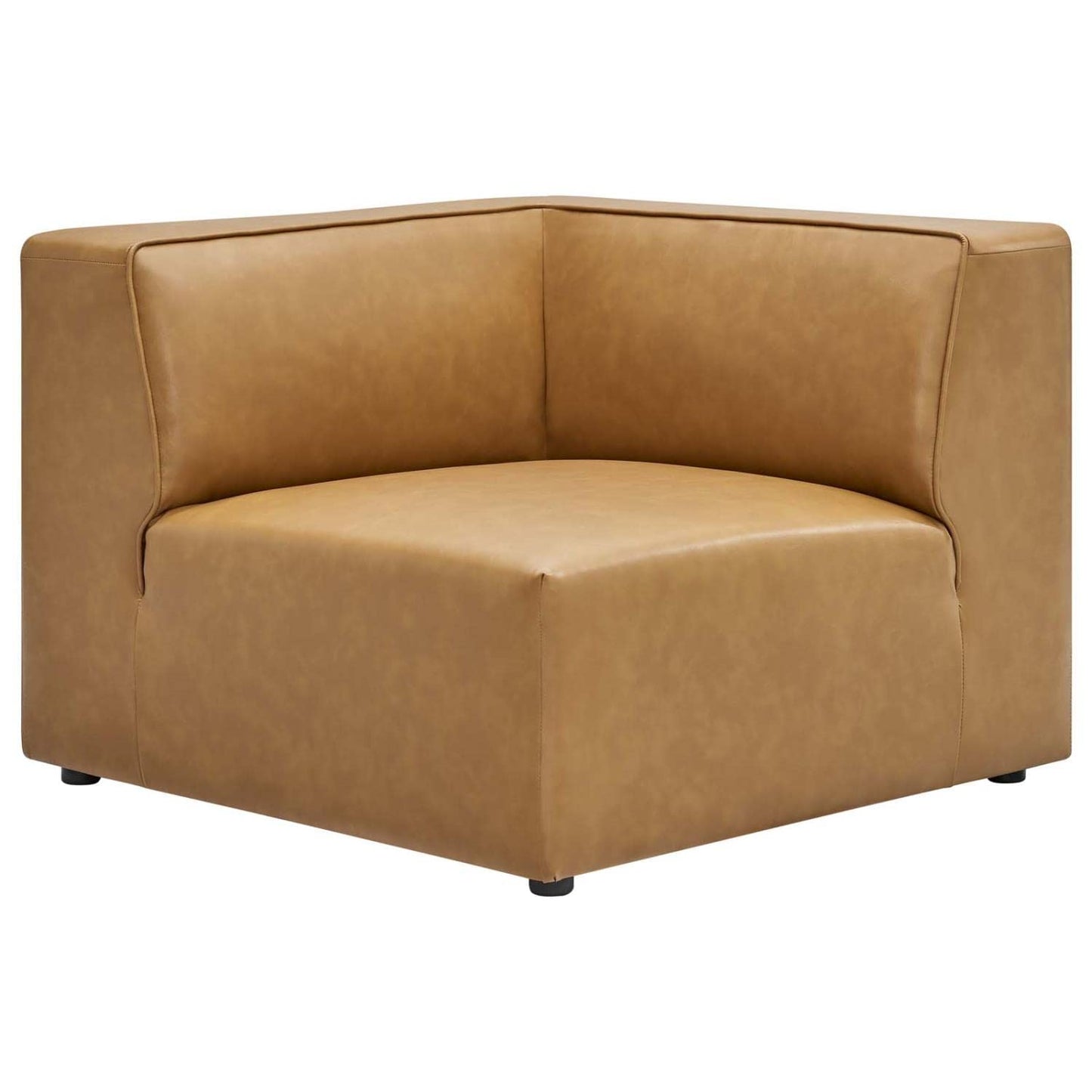 sofas | CasaFoyer Mingle Vegan Leather Corner Chair | Ultimate Comfort & Style | Spacious Seating | Dense Foam Padding | Versatile Design | Luxurious Upholstery | Elegant Piping | Sturdy Legs | casafoyer.myshopify.com