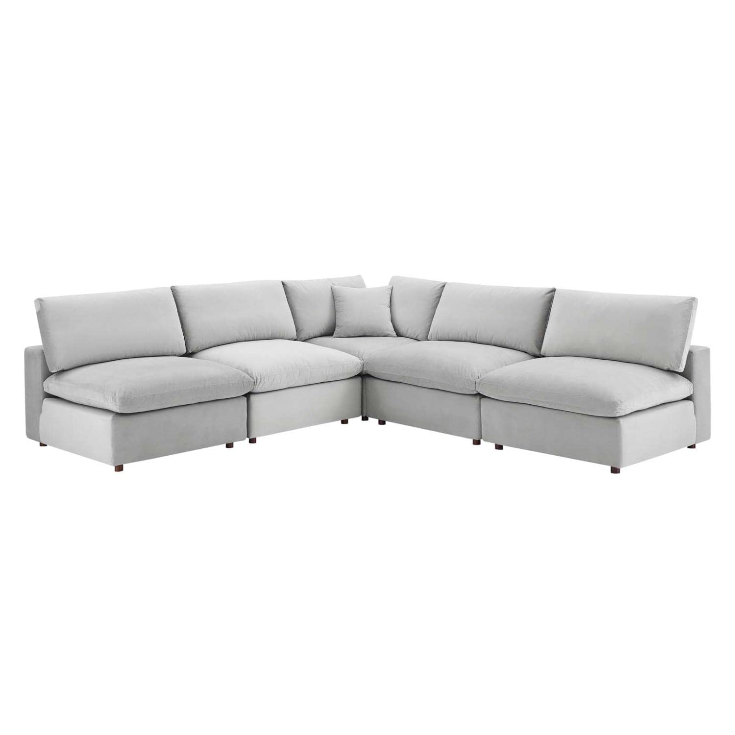 kitchen and dining room sets | CasaFoyer Commix Sectional Sofa | Cozy & Relaxing Haven | Stain-Resistant Velvet | Solid Wood Construction | Plush Comfort | Duck Down Cushions | 5-Piece Set | casafoyer.myshopify.com