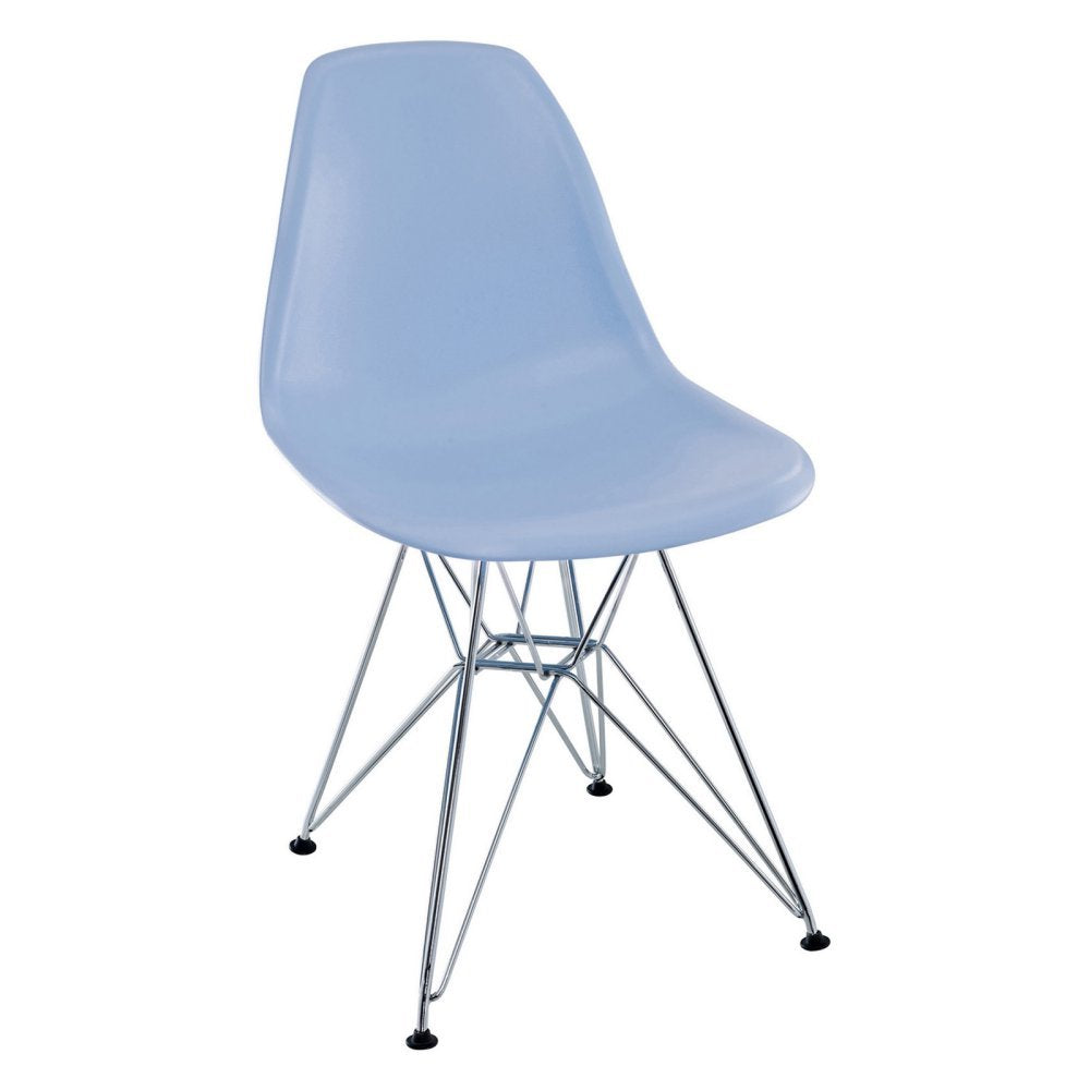 Dining Table | Paris Wire Side Chair | Molded Plastic | Versatile & Stylish | Indoor/Outdoor Use | Comfortable & Flexible | Wide Range of Base Options | Ideal for Living or Dining Room | Blue | casafoyer.myshopify.com