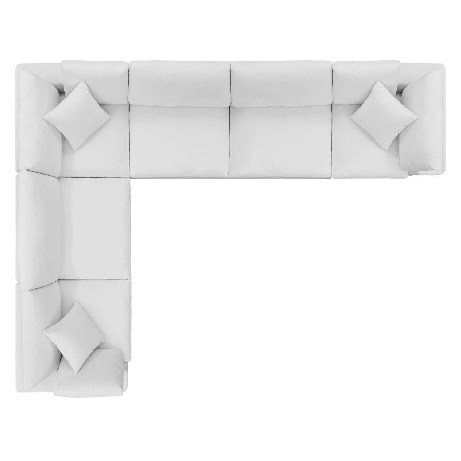 sofas | CasaFoyer Commix | Luxurious Sectional Sofa | Plush Comfort | Stain-Resistant Velvet | Solid Wood Construction | 6-Piece Set | White | casafoyer.myshopify.com