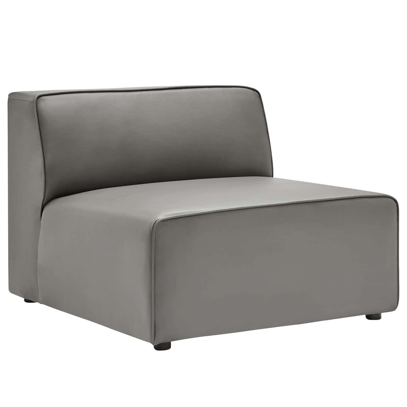 sofas | CasaFoyer Mingle Vegan Leather Armless Chair | Ultimate Comfort & Style | Spacious & Visually Appealing | Dense Foam Padding | Adjustable & Versatile | Luxurious Vegan Leather Upholstery | Sturdy Legs | Perfect for Modern Decor | Modular Seating | casafoyer.myshopify.com