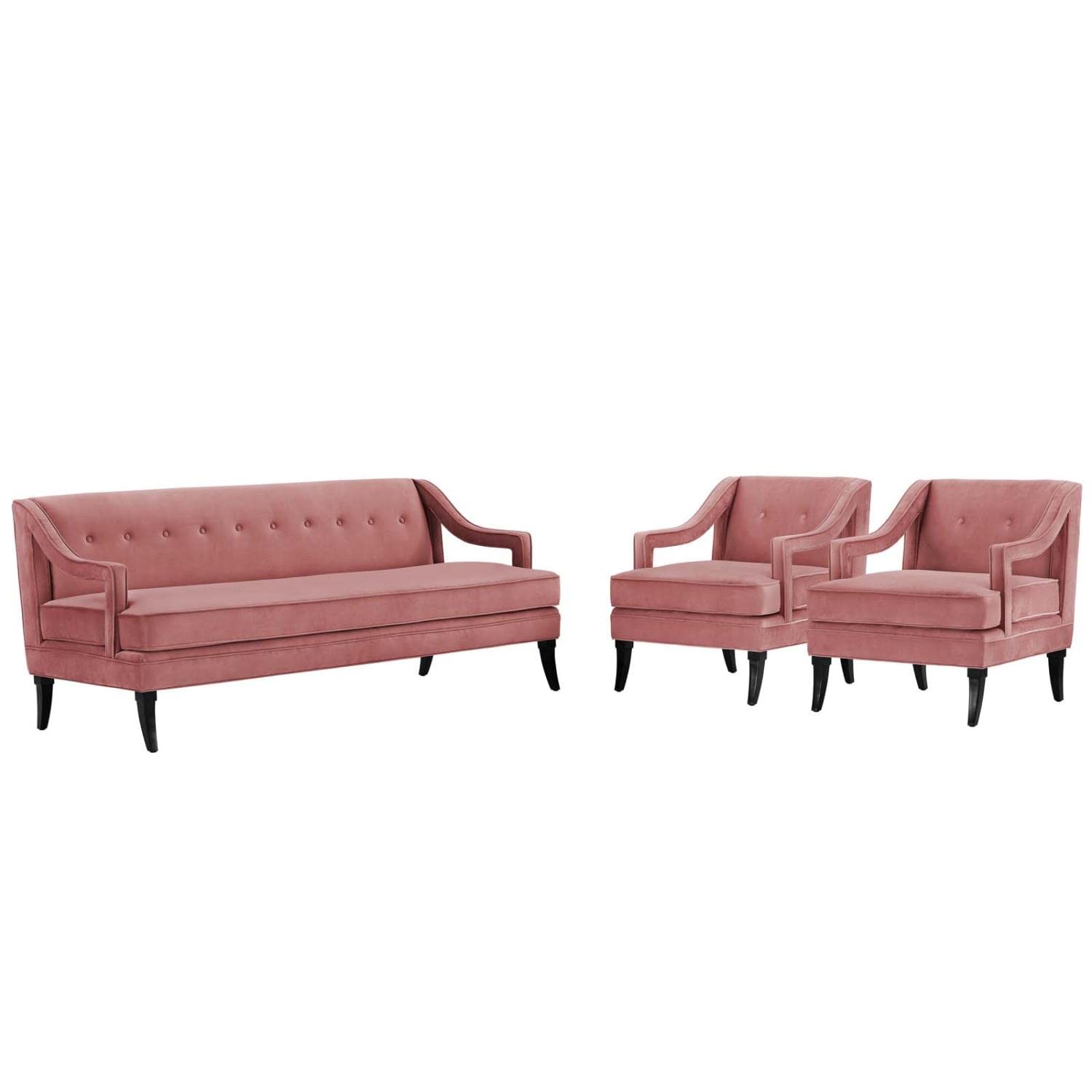 kitchen and dining room sets | CasaFoyer Concur Performance Velvet Living Room Set | Sleek Design | Stain-Resistant | Plush Cushions | Machine Washable Cover | Solid Birch Wood Legs | casafoyer.myshopify.com