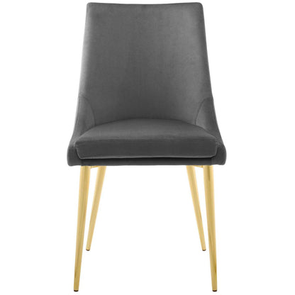 home office desk chairs | CasaFoyer Isle Dining Chair | Elegant Vintage Modern Design | Soft Velvet Upholstery | Gold Stainless Steel Legs | Versatile Accent Piece | Supports up to 300 lbs. | casafoyer.myshopify.com