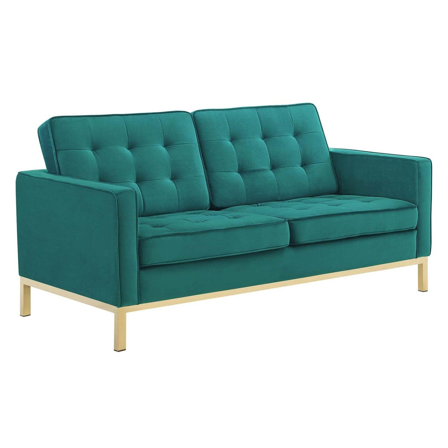 kitchen and dining room sets | CasaFoyer Loft Gold Stainless Steel Leg Performance Velvet Sofa | Loveseat Set - Luxurious Retro Modern Design | Stylish Living Rooms & Lounges | casafoyer.myshopify.com