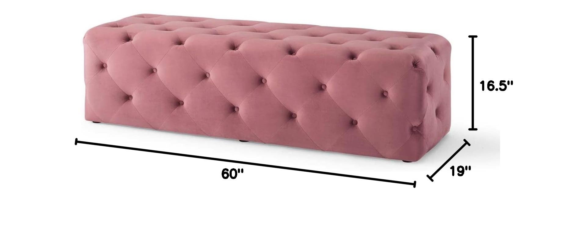 ottomans | CasaFoyer Amour 60 Tufted Button Entryway Bench | Stain-Resistant Velvet | Luxurious Seating | Versatile & Stylish | 500 lb Capacity | casafoyer.myshopify.com