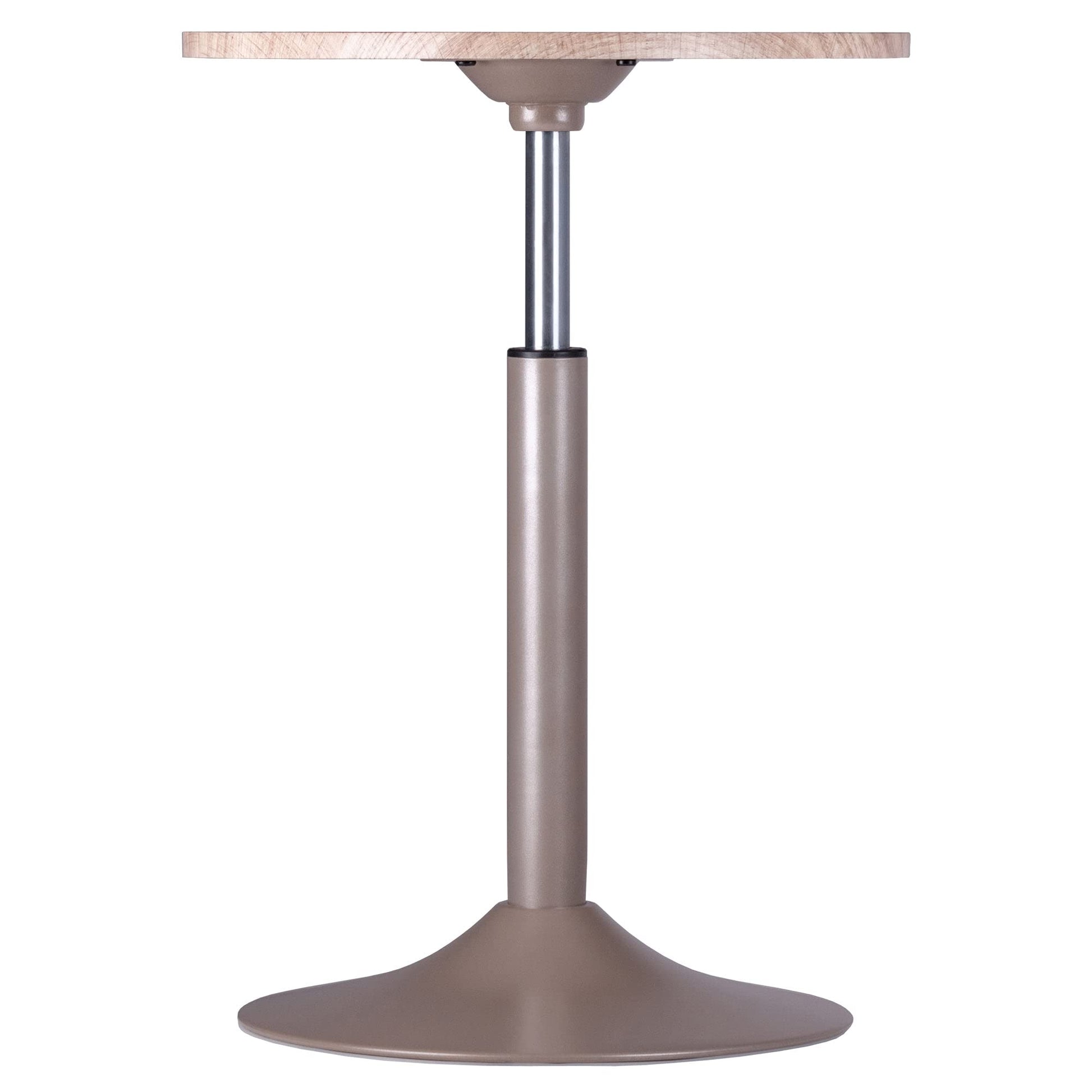 end tables | Ergode  Wood Christian Adjustable Sofa Table | Round Wood Top | Black Metal Base | Adjustable Height | 20.87 x 13.78 Top | 35 lbs Weight Capacity | casafoyer.myshopify.com