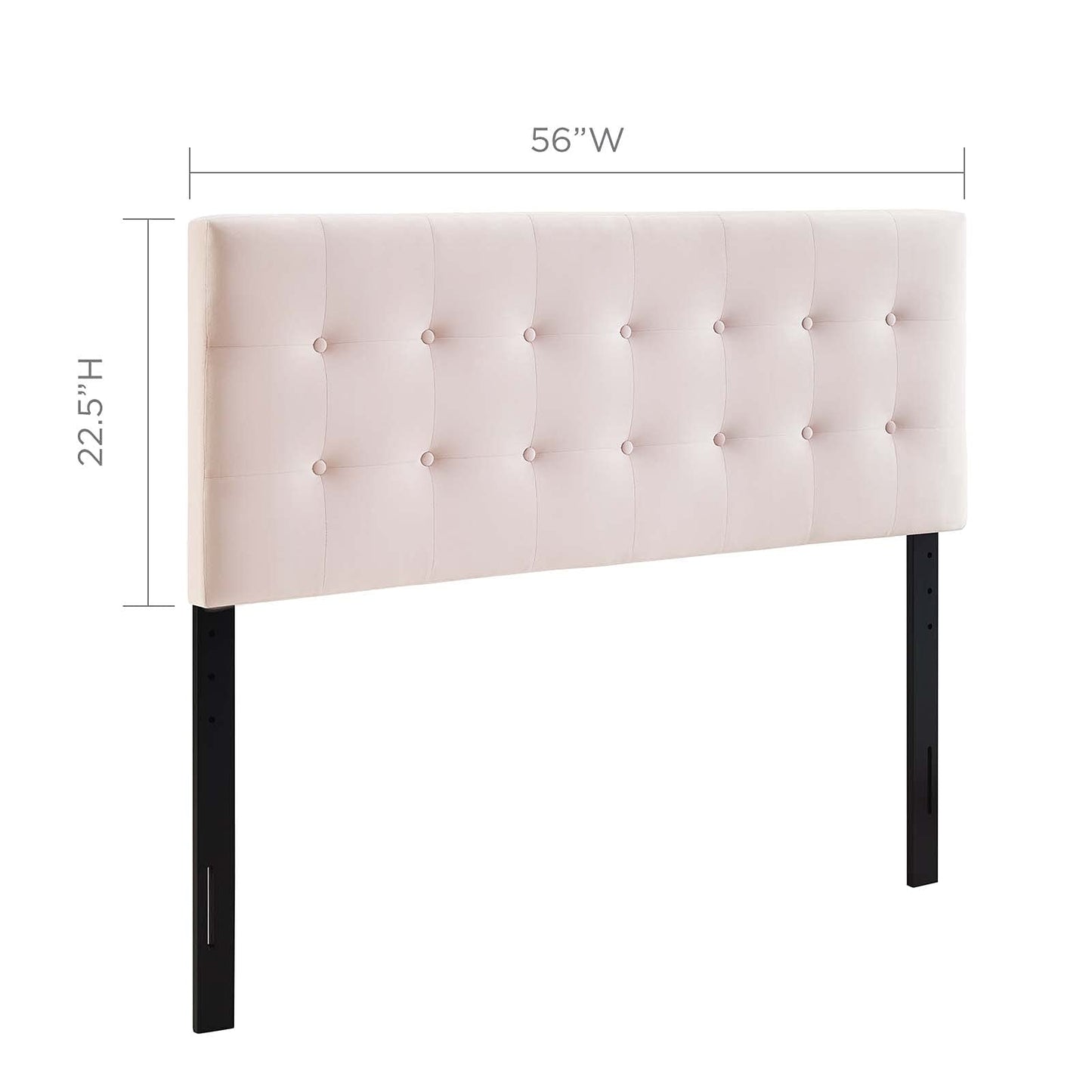 headboards | CasaFoyer Emily Full Performance Velvet Biscuit Tufted Headboard | Timeless Elegance & Modern Luxury | Stain-Resistant & Adjustable Height | Pink | casafoyer.myshopify.com