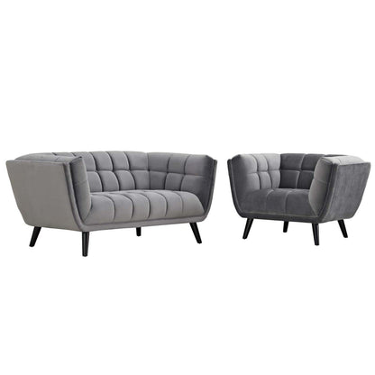 kitchen and dining room sets | CasaFoyer Bestow Performance Velvet Living Room Set | Luxurious Design | Stain-Resistant Upholstery | Comfortable Foam Padding | Elegant Button Tufting | Sturdy Wood Legs | Non-Marking Foot Caps | Generous Seating Space | Versatile Choice | Gray | casafoyer.myshopify.com