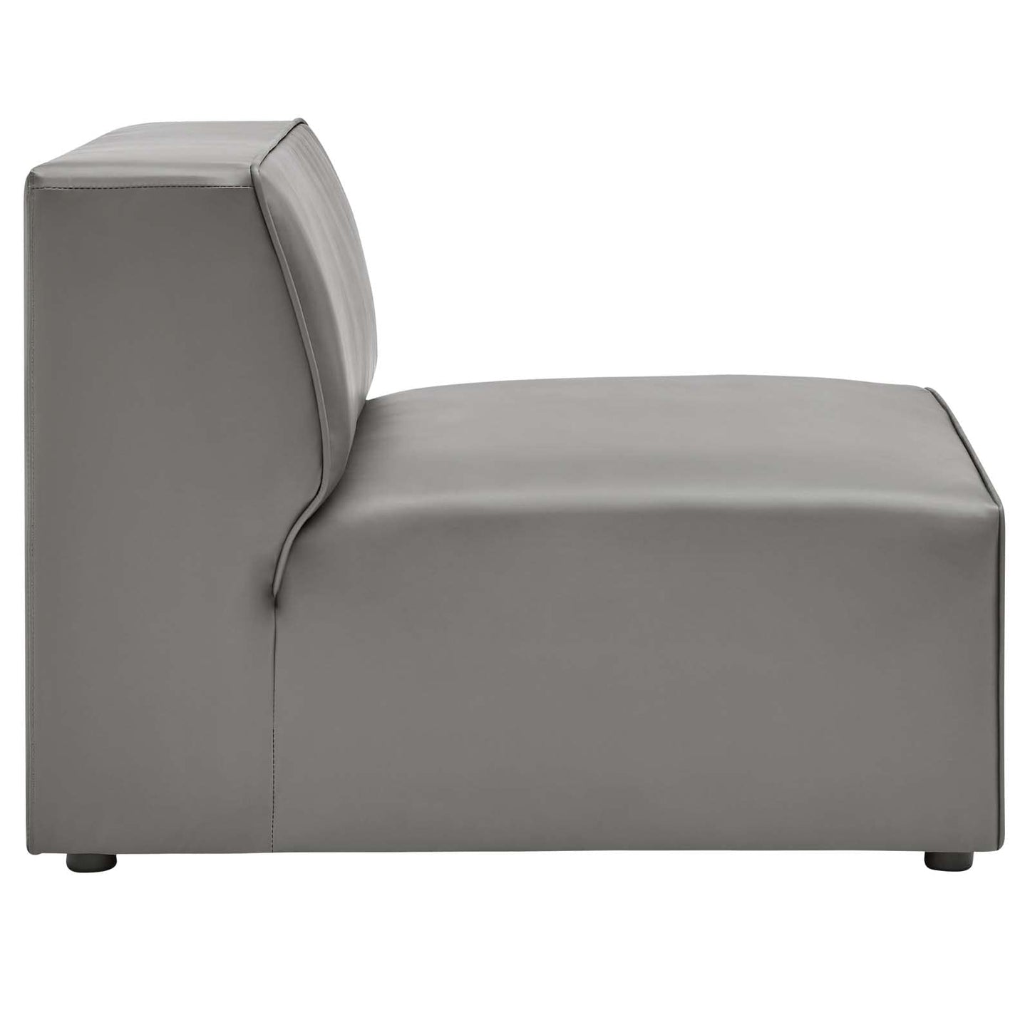 sofas | CasaFoyer Mingle Vegan Leather Armless Chair | Ultimate Comfort & Style | Spacious & Visually Appealing | Dense Foam Padding | Adjustable & Versatile | Luxurious Vegan Leather Upholstery | Sturdy Legs | Perfect for Modern Decor | Modular Seating | casafoyer.myshopify.com