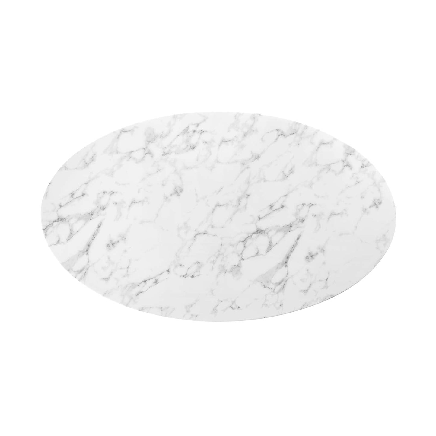 Dining Table | Lippa 60 Oval Marble Dining Table | Timeless Modern Design | Scratch Resistant Finish | Elegant & Contemporary | White | casafoyer.myshopify.com