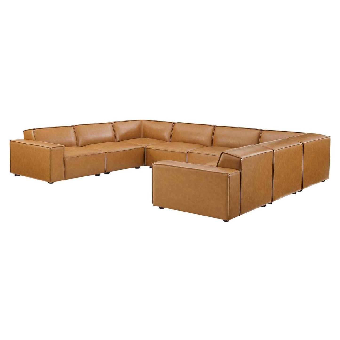 kitchen and dining room sets | CasaFoyer Restore Vegan Leather 8-Piece Sectional Sofa | Luxurious Design | French Piping | Vegan Leather Upholstery | Comfortable Foam Padding | Sturdy Construction | Modular Pieces | 440 lbs Weight Capacity | Transform Your Living Space | casafoyer.myshopify.com