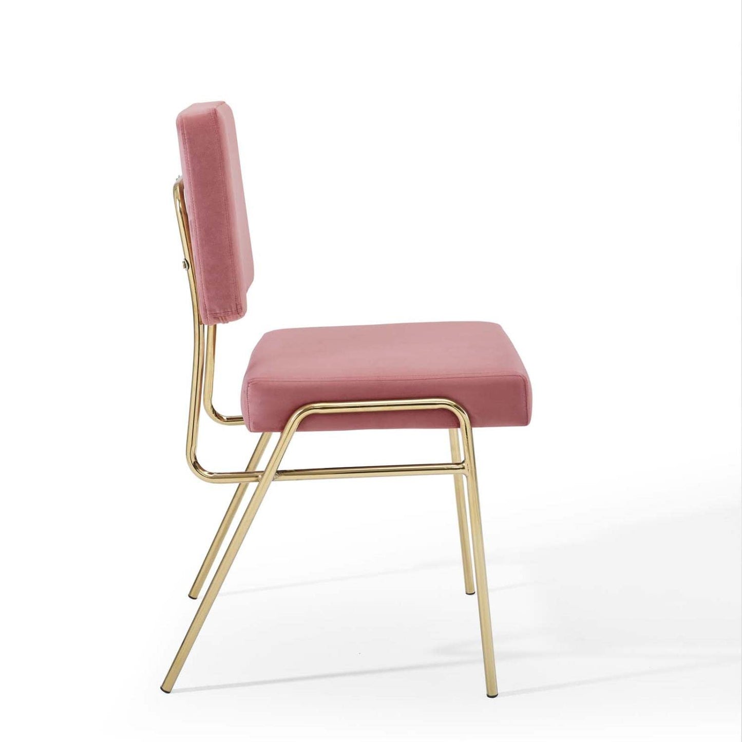 home office desk chairs | CasaFoyer Craft Performance Velvet Upholstered Dining Side Chair | Vintage Glamour | Gold Stainless Steel Frame | Luxurious Seating | Set of 2 | casafoyer.myshopify.com