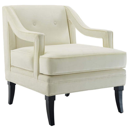home office desk chairs | CasaFoyer Concur Performance Velvet Armchair | Sleek Design | Stain-Resistant | Plush Cushion | Machine Washable Cover | Solid Birch Legs | Modern & Mid-Century Decor | 331 lbs Weight Capacity | casafoyer.myshopify.com
