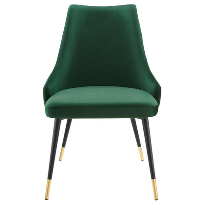 home office desk chairs | CasaFoyer Adorn Tufted Performance Velvet Dining Side Chair | Elegant, Comfortable, Versatile | Set of 2 | Green | No Assembly Required | casafoyer.myshopify.com