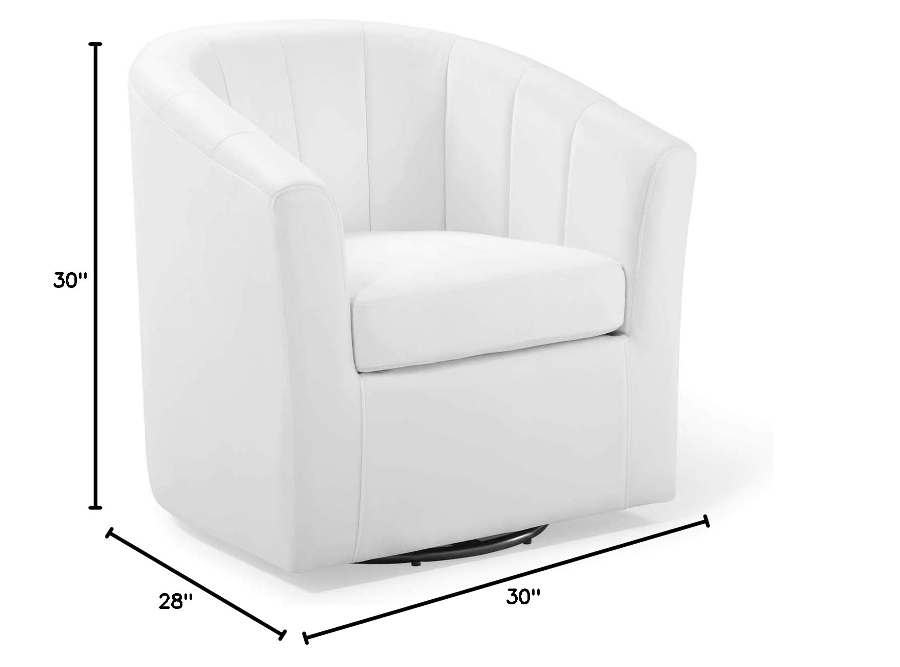 home office desk chairs | CasaFoyer Prospect Performance Velvet Swivel Armchair | Stain-Resistant Barrel Back Design | Retro Modern Elements | Ultimate Comfort | Sturdy Swivel Base | Assembly Required | White | casafoyer.myshopify.com