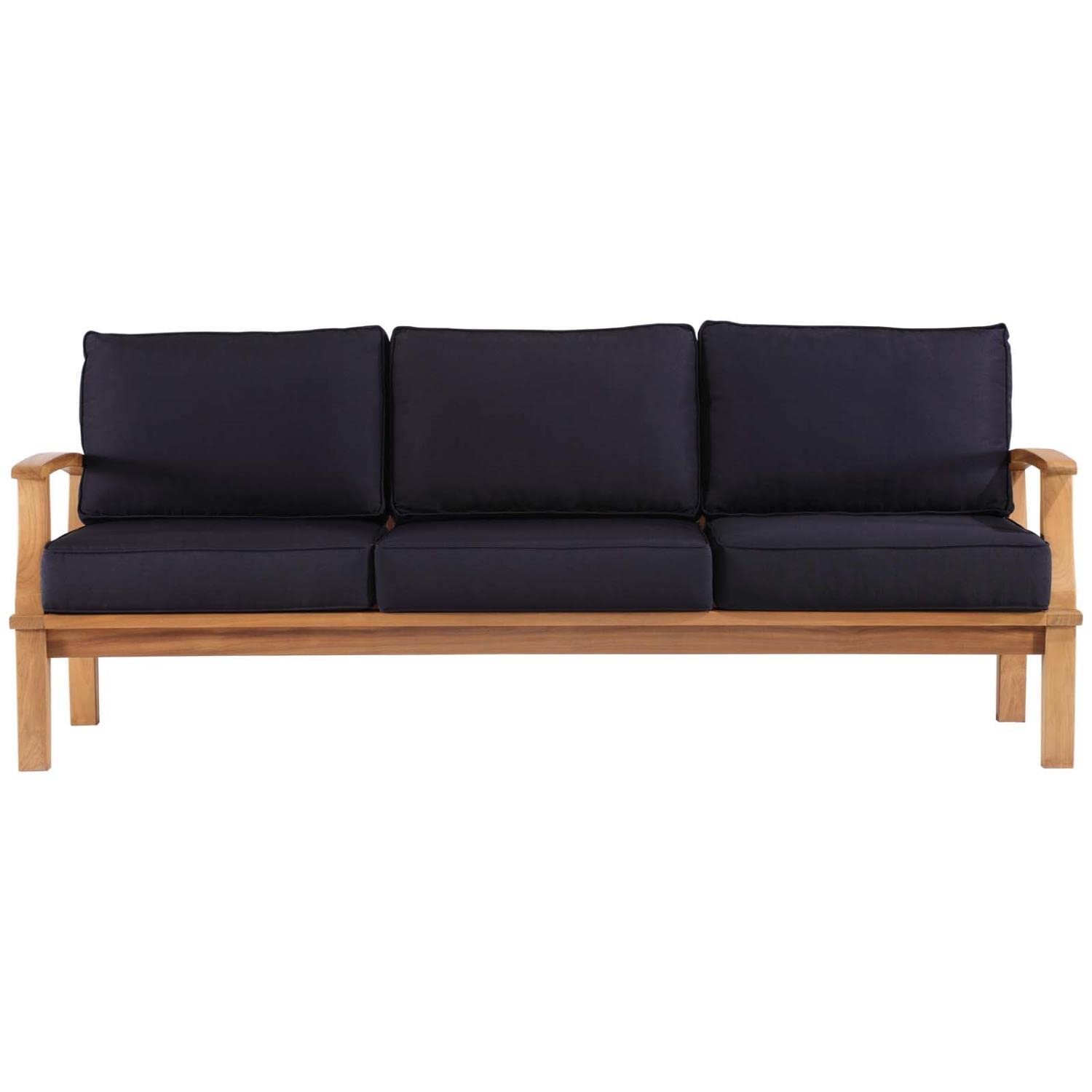 sofas | CasaFoyer Marina Teak Wood Outdoor Patio Sofa | Luxury, Durable, Weather-Resistant | Modern Design | Perfect for Outdoor Seating | casafoyer.myshopify.com