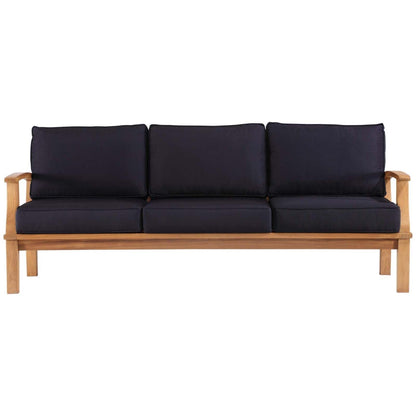 sofas | CasaFoyer Marina Teak Wood Outdoor Patio Sofa | Luxury, Durable, Weather-Resistant | Modern Design | Perfect for Outdoor Seating | casafoyer.myshopify.com