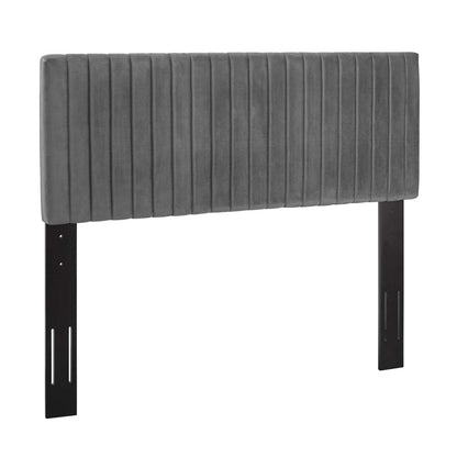 Bed | CasaFoyer Keira Full/Queen Headboard | Luxurious Velvet | Channel Tufting | Stain-Resistant | Solid Wood Frame | Upgrade Your Bedroom with Elegance | casafoyer.myshopify.com