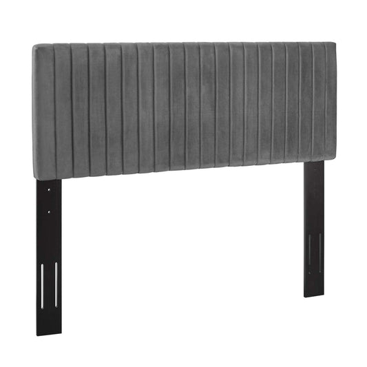 Bed | CasaFoyer Keira Full/Queen Headboard | Luxurious Velvet | Channel Tufting | Stain-Resistant | Solid Wood Frame | Upgrade Your Bedroom with Elegance | casafoyer.myshopify.com