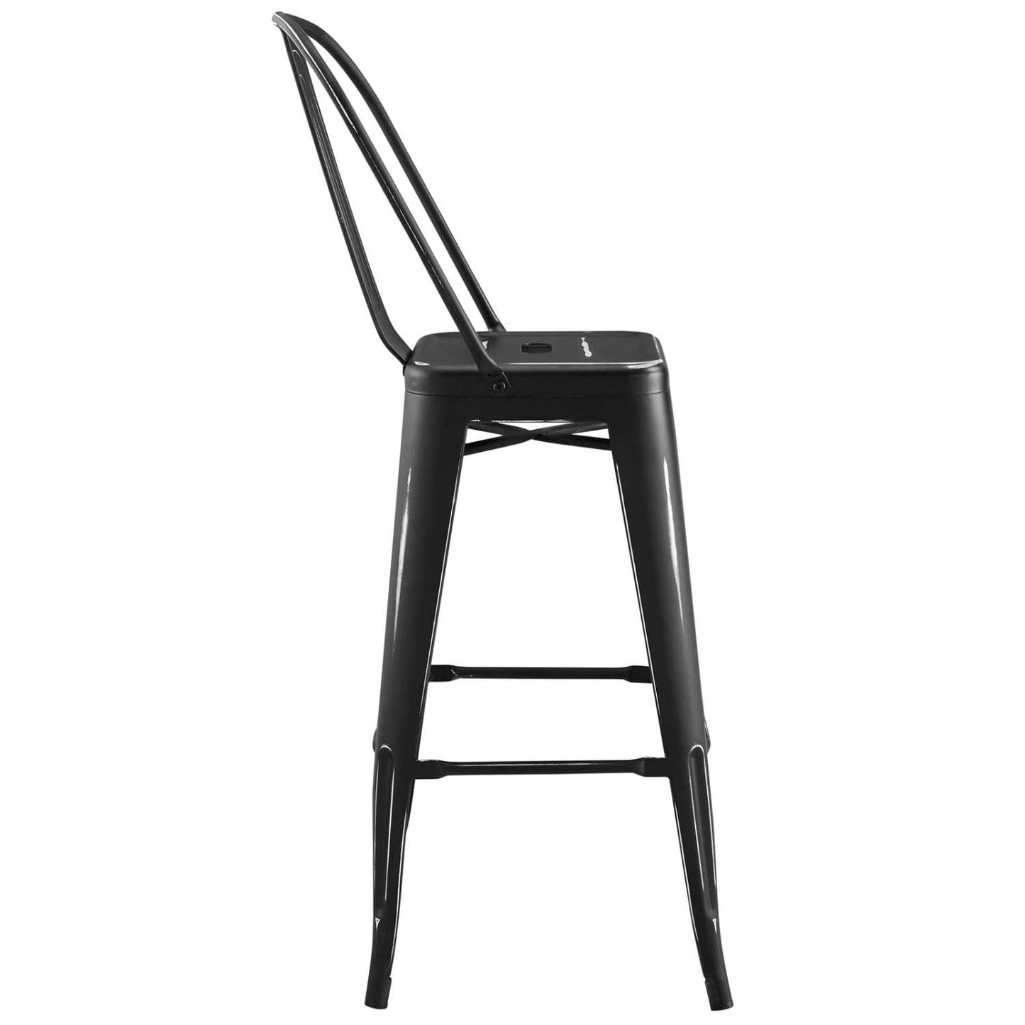 home office desk chairs | CasaFoyer Promenade Bar Stool | Vintage Powder Coated Steel | Classic Bistro Charm | Industrial Modern Design | Mix & Match for Dynamic Eating Space | casafoyer.myshopify.com