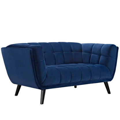 kitchen and dining room sets | CasaFoyer Bestow Performance Velvet Living Room Set | Wide Profile | Soft & Durable Upholstery | Button Tufting | Sturdy Wood Legs | Ample Seating Space | Navy | casafoyer.myshopify.com