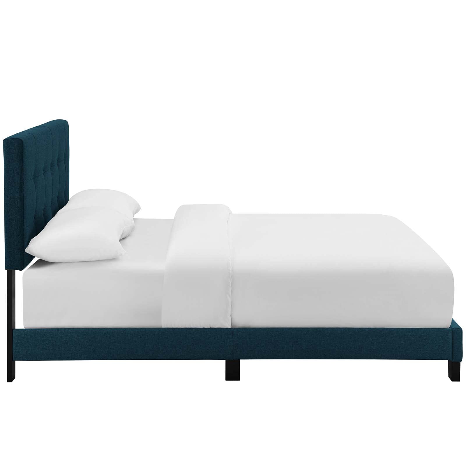 Bed | CasaFoyer Amira Twin Bed | Cozy & Stylish Sleeping Space | Chic Design | Button-Tufted Headboard | Sturdy Wood Frame | Fits Memory Foam, Spring, Latex & Hybrid Mattresses | Non-Marking Foot Caps | 800 lbs Weight Capacity | casafoyer.myshopify.com