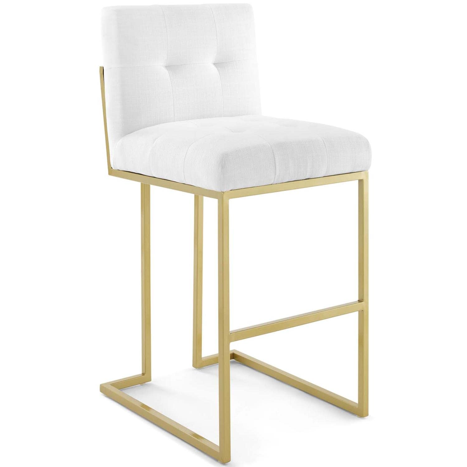 barstools | CasaFoyer Privy Bar Stool Set of 2 | Modern Elegance | Fabric Upholstery | Geometric Base | Footrest | No Assembly | 331 lbs Capacity | casafoyer.myshopify.com