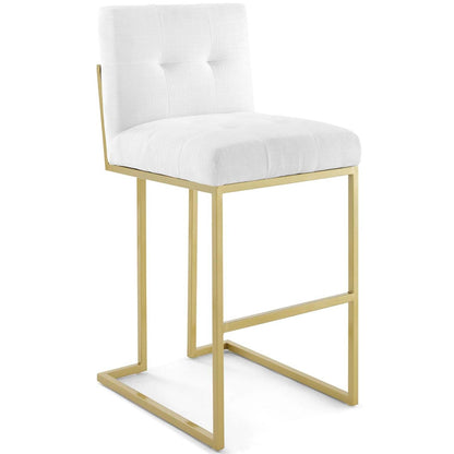 barstools | CasaFoyer Privy Bar Stool Set of 2 | Modern Elegance | Fabric Upholstery | Geometric Base | Footrest | No Assembly | 331 lbs Capacity | casafoyer.myshopify.com